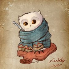 Схема вышивки «Совунька забалела»