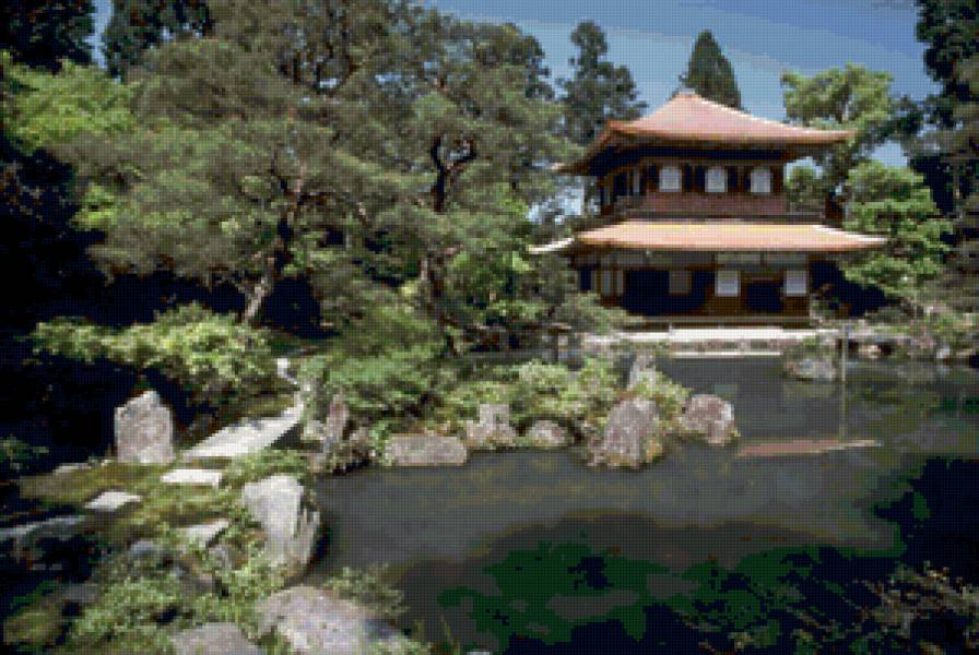 №84819 - вода, восток, пруд, пегода, пейзаж - предпросмотр