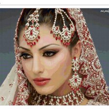 Схема вышивки «Индианка»