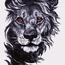 Схема вышивки «Лев»