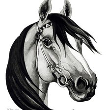 Схема вышивки «конь»