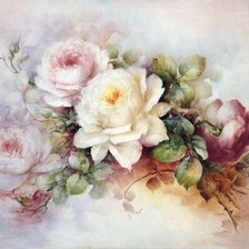 Схема вышивки «Розы»