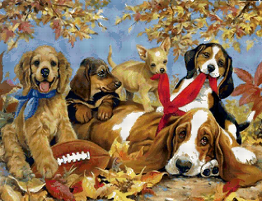 Серия СОБАКИ. Живопись. - животные, собака - предпросмотр