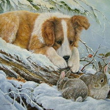 Схема вышивки «Серия СОБАКИ. Живопись.»