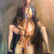 Схема вышивки «муза»