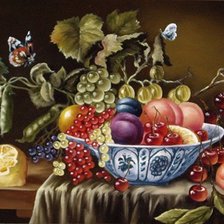 Схема вышивки «Натюрморт с фруктами»