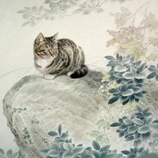 Схема вышивки «Серия КОШКИ. Живопись.»