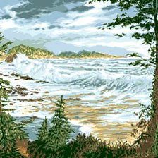 Схема вышивки «побеежье»