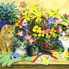 Серия КОШКИ. Живопись.