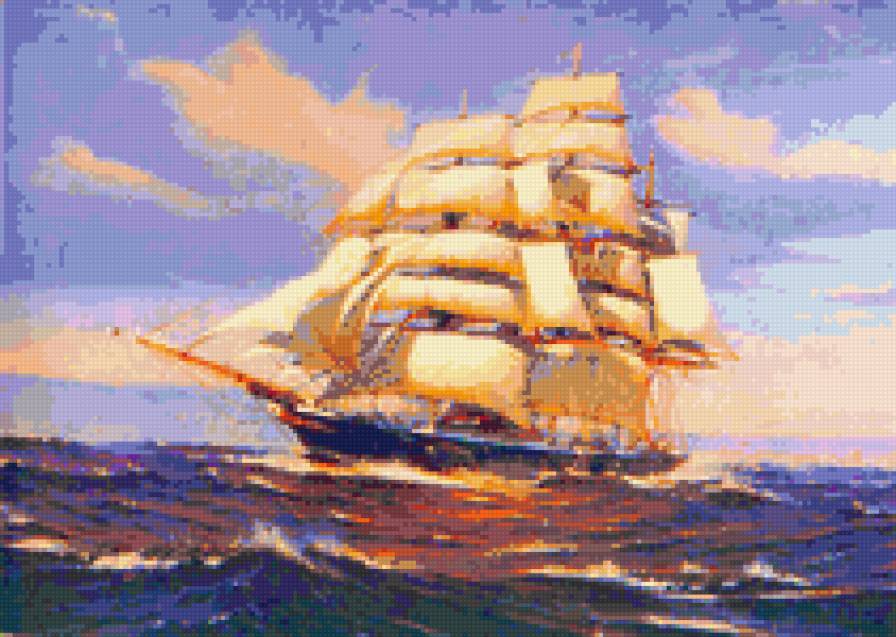 корабль 2 - корабль парусник - предпросмотр