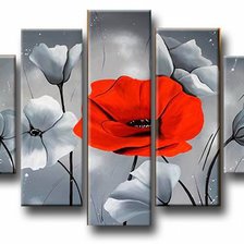 Схема вышивки «маки»