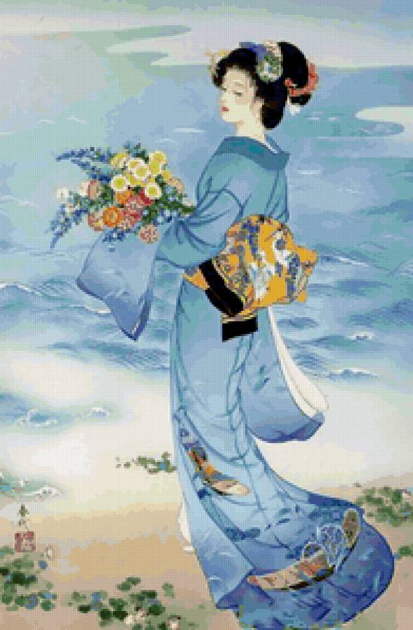 Гейша - гейша, девушка, краса азии, красота женщины, искусство китая - предпросмотр