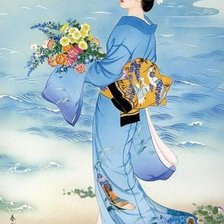 Схема вышивки «Гейша»