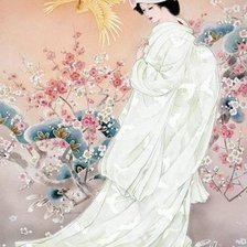 Схема вышивки «Гейша»