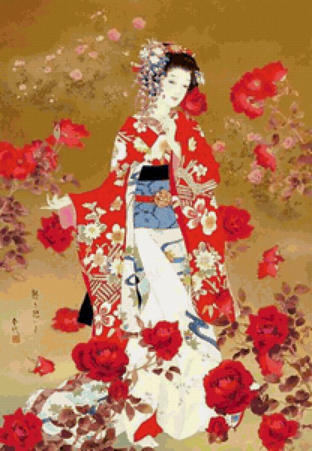 Гейша. Танец - красота женщины, гейша, искусство китая, девушка, краса азии - предпросмотр