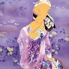 Схема вышивки «Гейша. Танец»