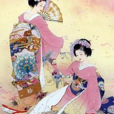 Схема вышивки «Гейши»