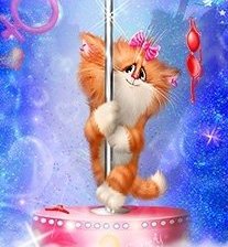 Схема вышивки «кошка»