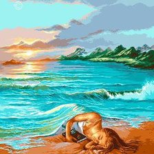 Схема вышивки «Объятия моря»