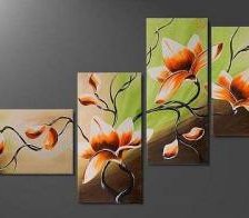 полиптих цветы