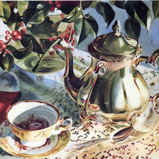 Схема вышивки «чаепитие»