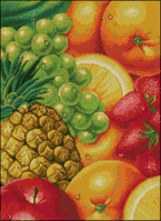 фруктовый натюрморт - фрукты, натюрморт - предпросмотр