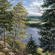 Схема вышивки «Серия "Пейзаж. Лето"»