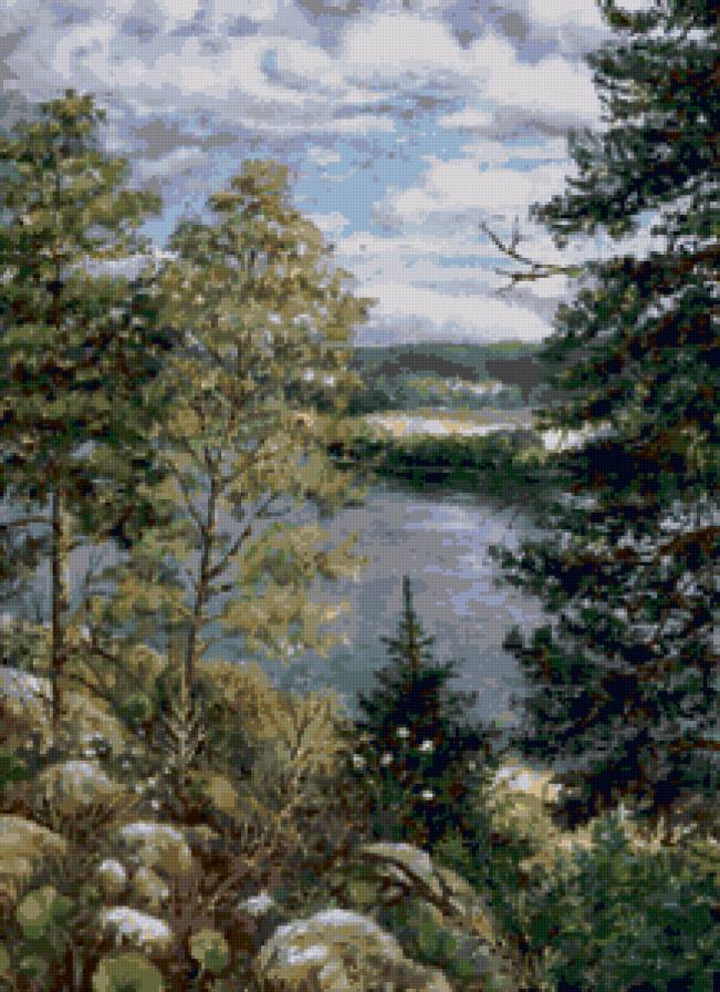 Серия "Пейзаж. Лето" - лето, пейзаж, река - предпросмотр