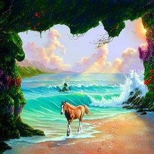 Схема вышивки «лошади»