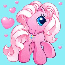 Схема вышивки «пони»