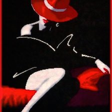 Схема вышивки «Красивая дама»