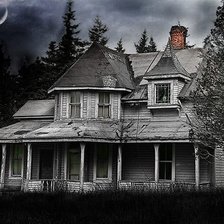 Схема вышивки «дом с приведениями»