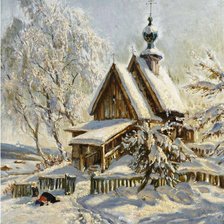 Схема вышивки «Старая церковь»