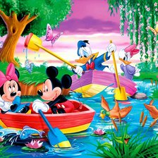 Схема вышивки «микки»