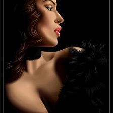 Схема вышивки «девушка»