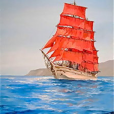 Схема вышивки «Алые паруса»