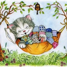 Схема вышивки «Сладкие сны»