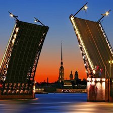 Схема вышивки «Мосты Питера»