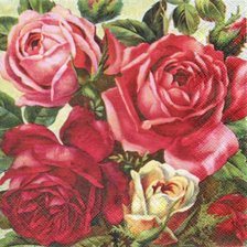 Схема вышивки «Подушка "Розы"»