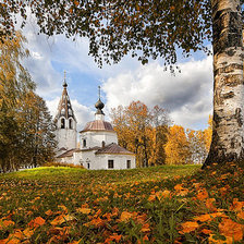 Схема вышивки «Осенний пейзаж»
