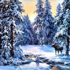 Схема вышивки «зимняя сказка»