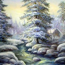 Схема вышивки «зимушка»