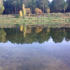 Схема вышивки «озеро»