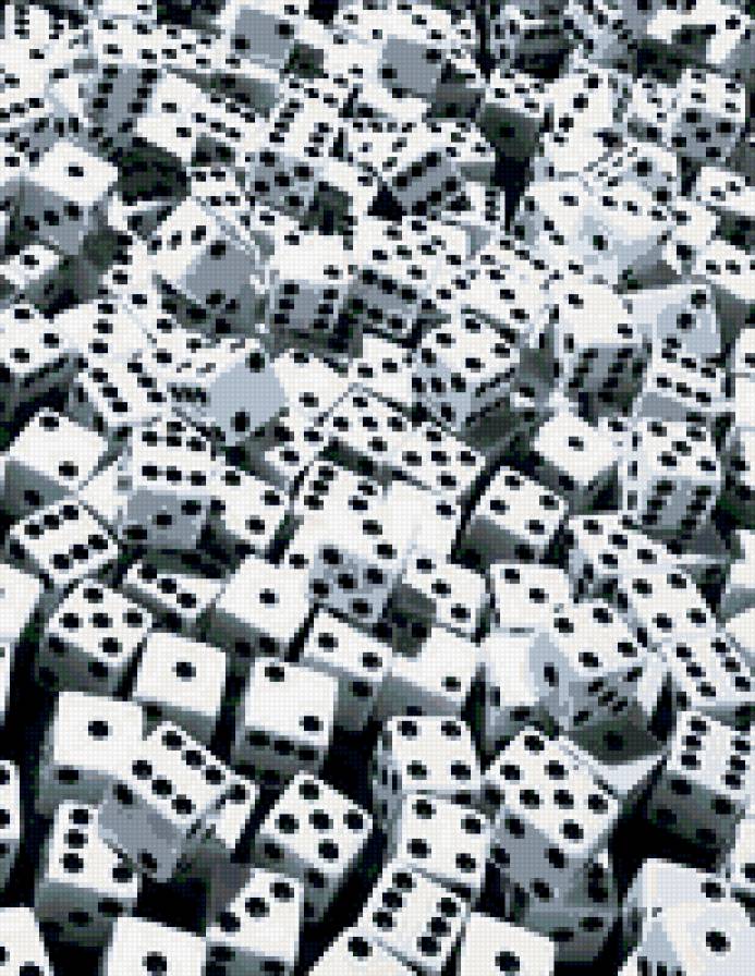 КУБИКИ - черное и белое - предпросмотр