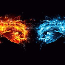 Схема вышивки «противостояние»