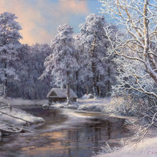 Схема вышивки «пейзаж»