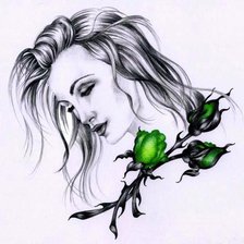 Схема вышивки «ДЕВУШКА»