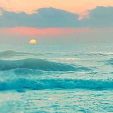 Схема вышивки «море»