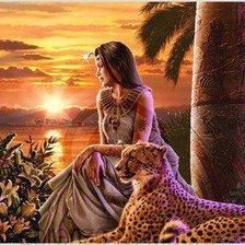 Схема вышивки «египетска принцеса»