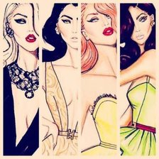 Схема вышивки «триптих-общий вид»